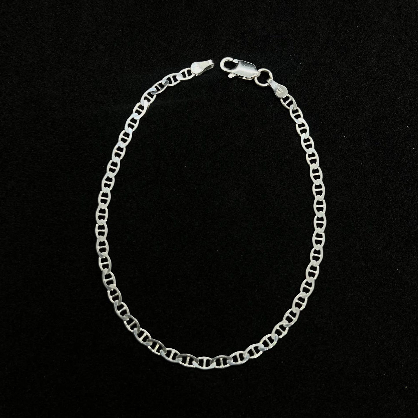 Pulsera En Plata Grano Café