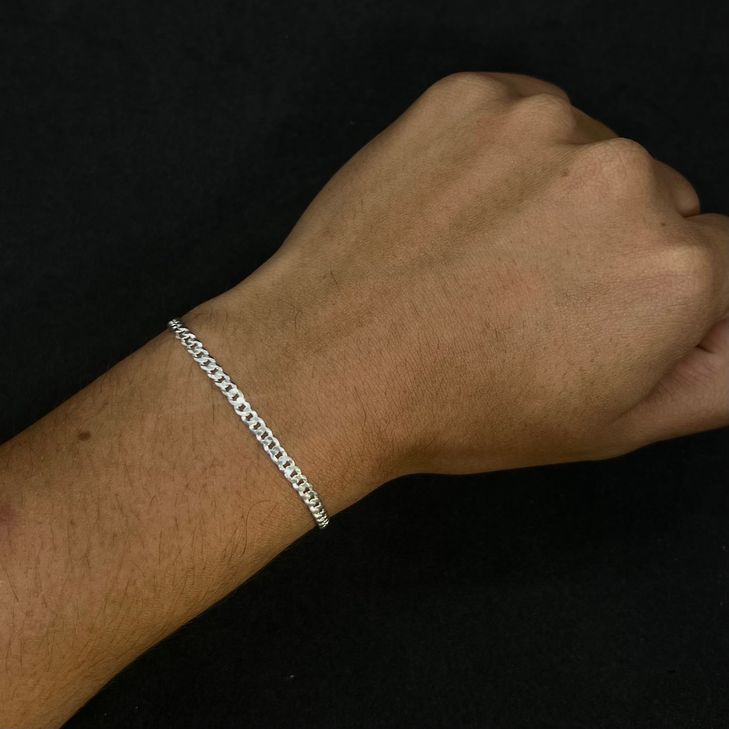 Pulsera En Plata Cubana