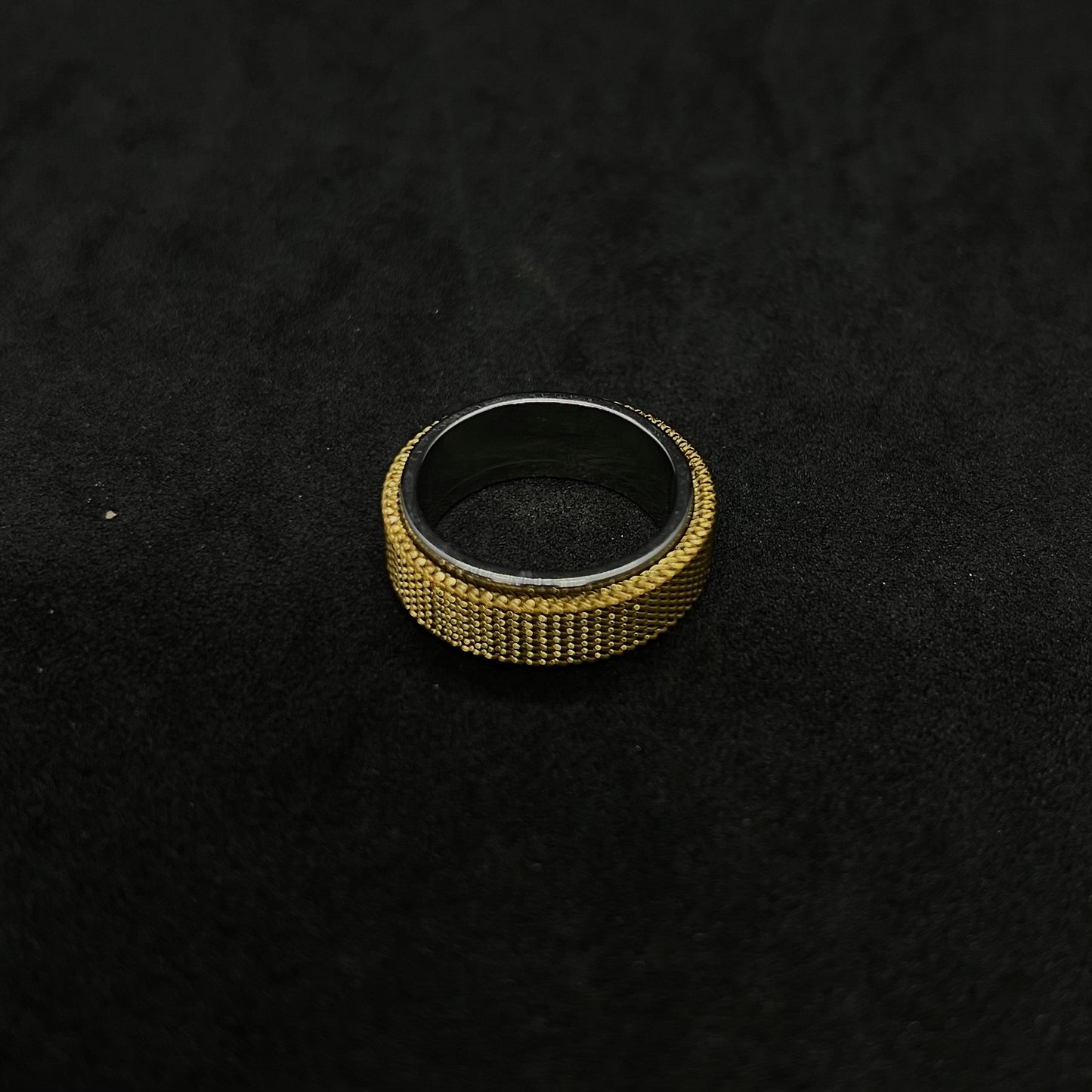 Anillo Antiestrés malla dorada