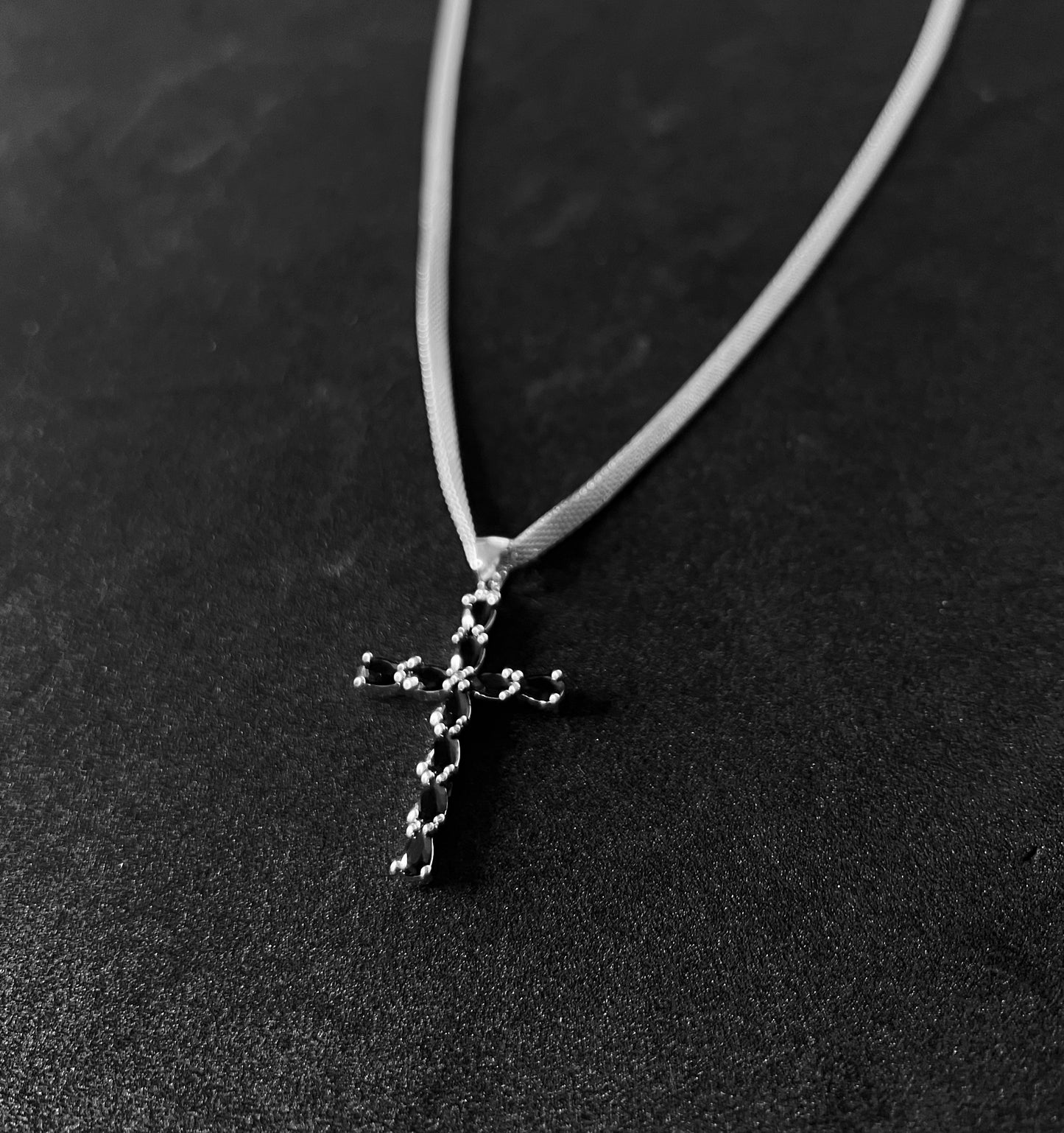 Cadena Dije Cruz diamante