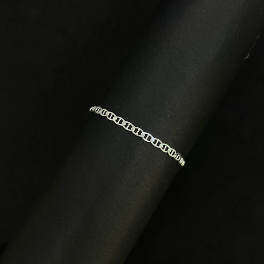 Pulsera En Plata Grano Café
