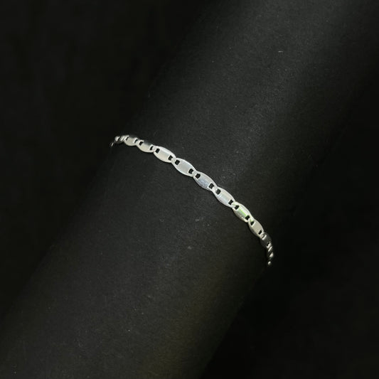 Pulsera En Plata Plana