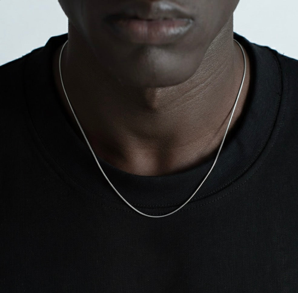 Cadena Cola Ratón Plateada