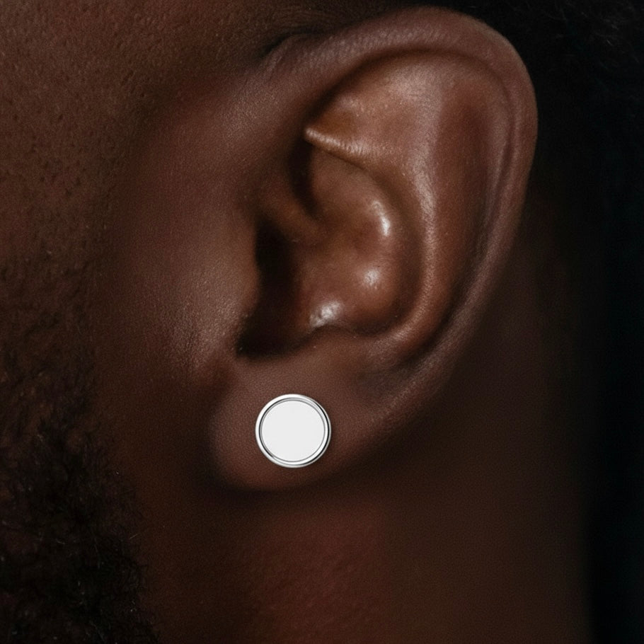 Arete Imán Plateado