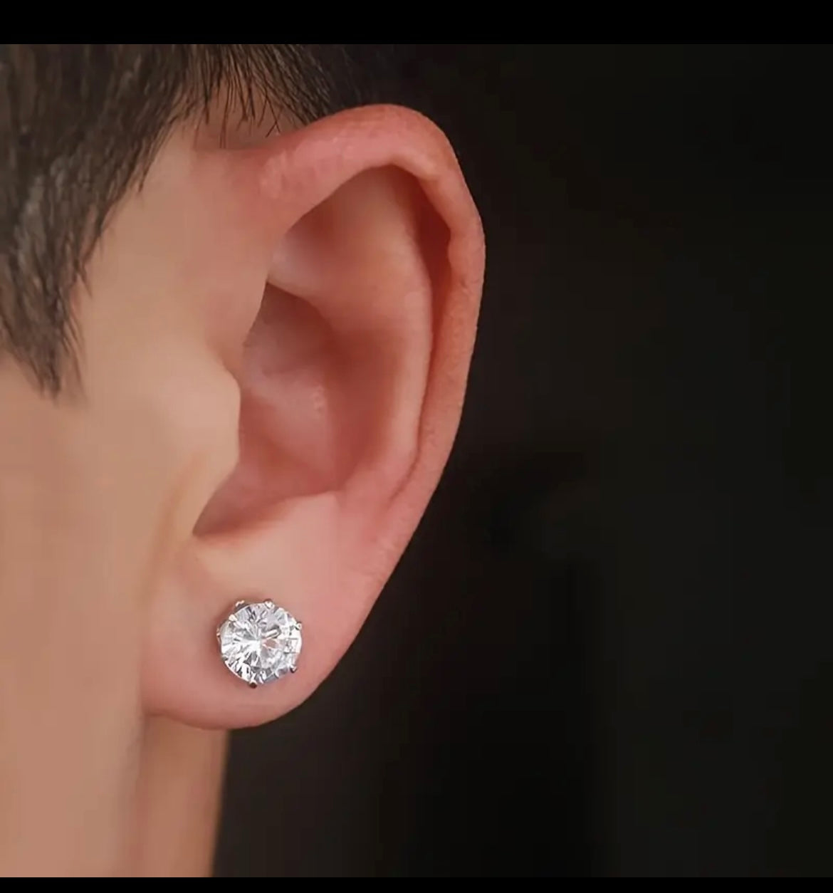 Arete De Imán Diamantes
