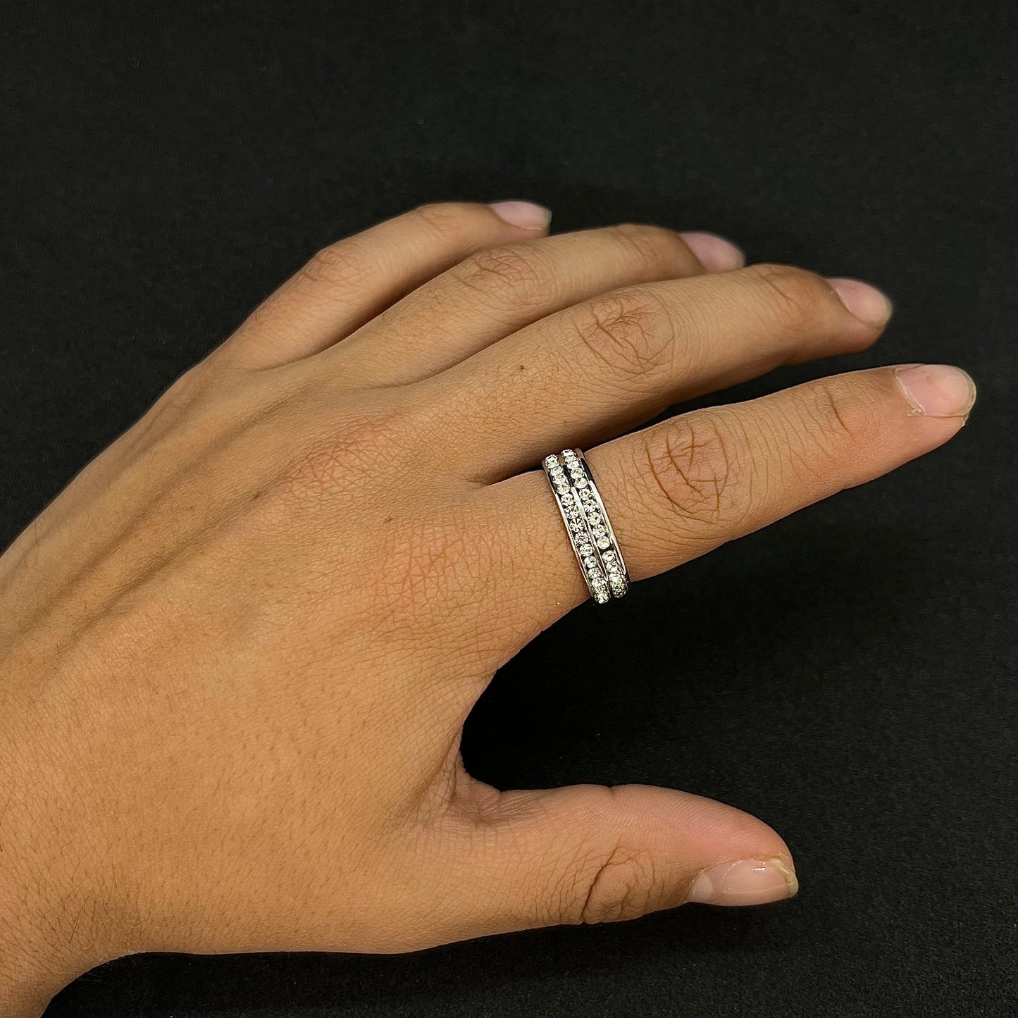 Anillo Doble Diamante