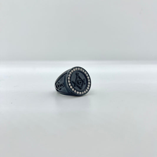 Anillo Masón negro