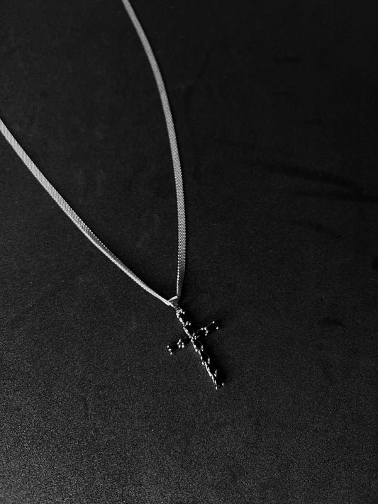 Cadena Dije Cruz diamante