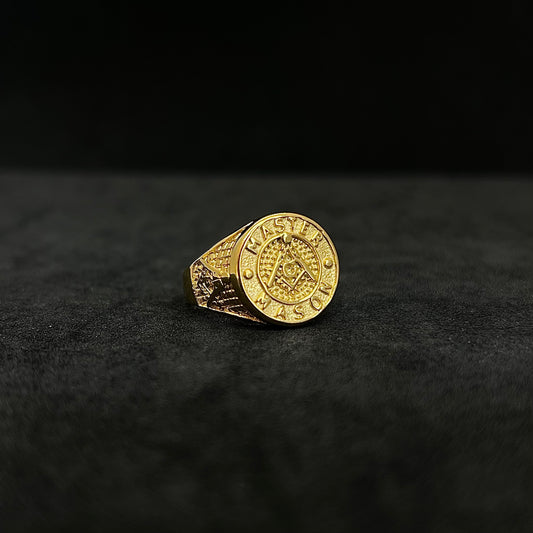 Anillo masón Dorado