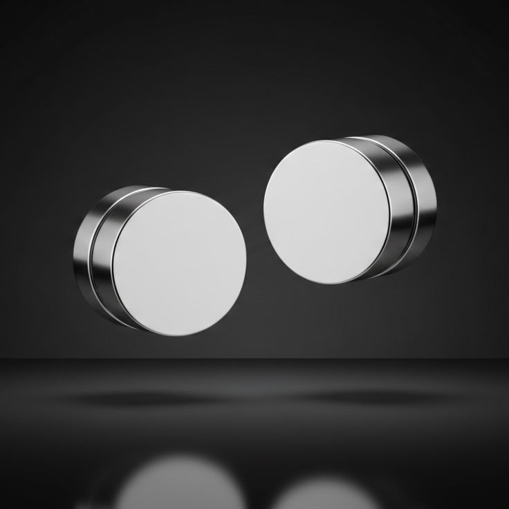 Arete Imán Plateado