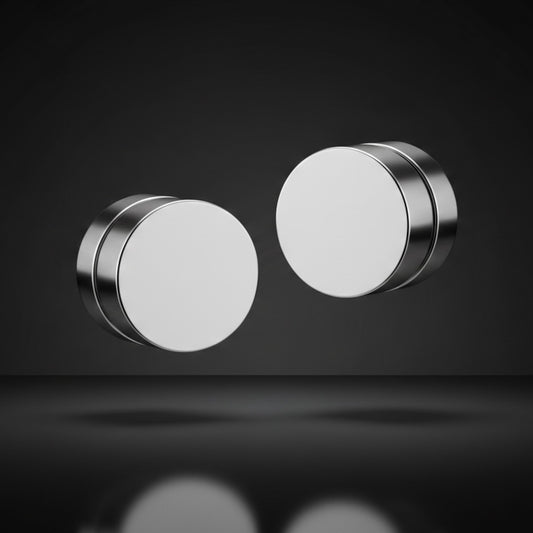 Arete Imán Plateado