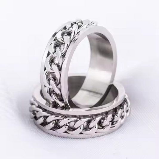 Anillo Antiestrés Plateado