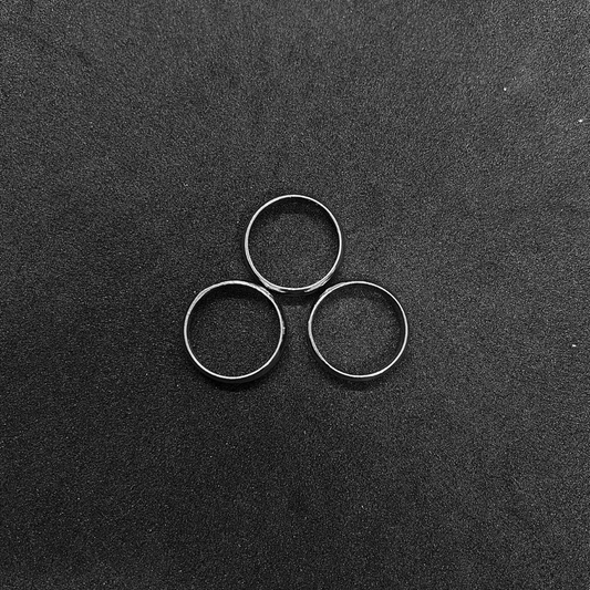 Tres Argollas Plateadas