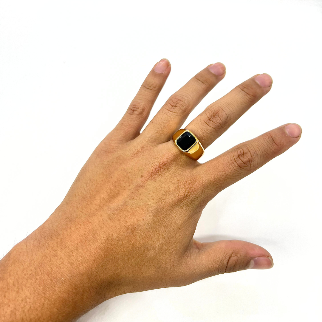 Anillo Perla negra